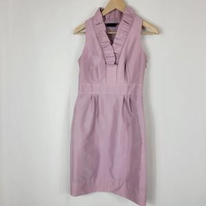 Just Taylor Lavendar Purple Sleeveless Ruffled Surplice Mini Dress Women's 4